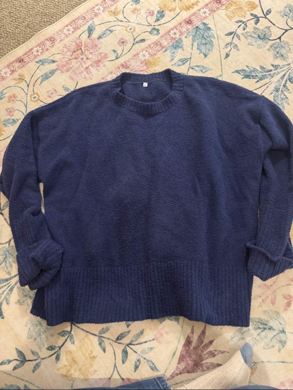 Cozy Crewneck Sweater - Navy